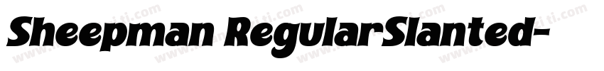 Sheepman RegularSlanted字体转换